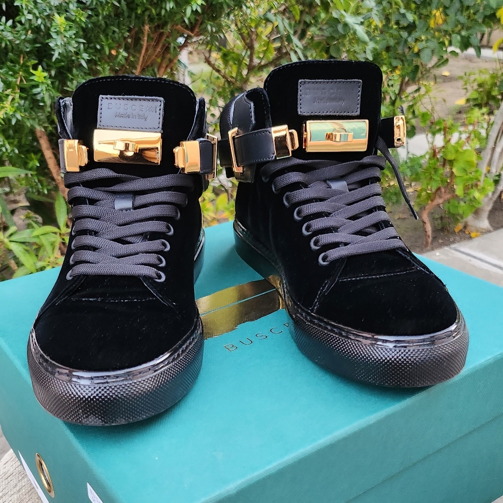 Buscemi Black Velvet 100M Sneakers